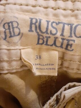 Rustico Blue Men’s Tan Cargo Shorts - 38